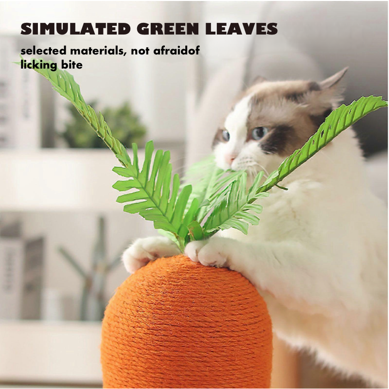 Carrot-shaped Cat Scratching Post Claw Scratcher