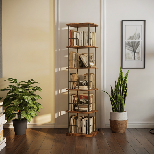 360° Rotating Display Book Shelf
