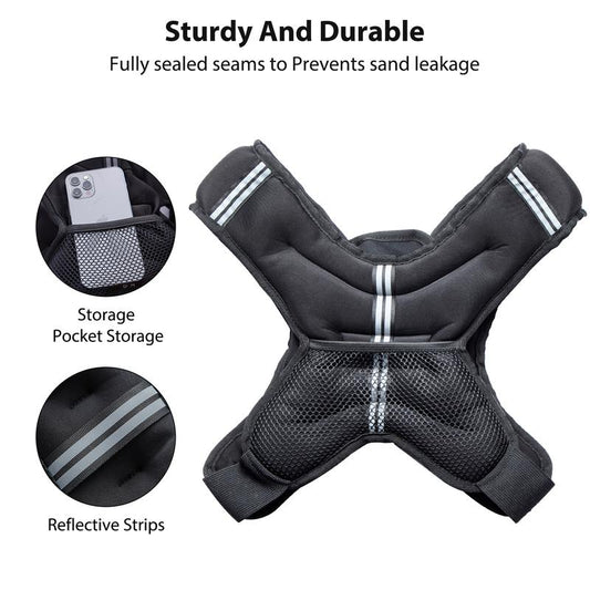 Weighted Training Vest Fitness Strength Training