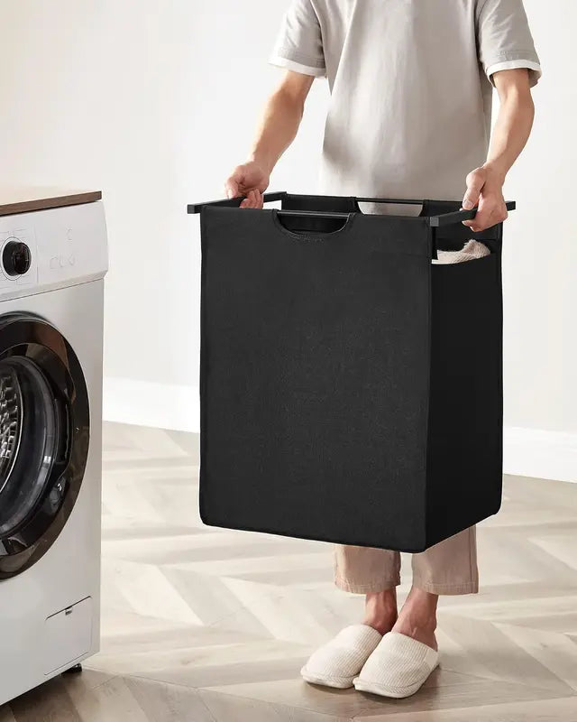 Laundry Basket with Storage Shelf