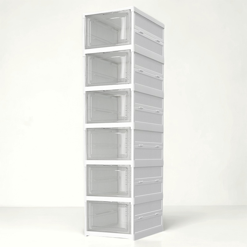 6-Tier Foldable Shoe Storage Box Unit
