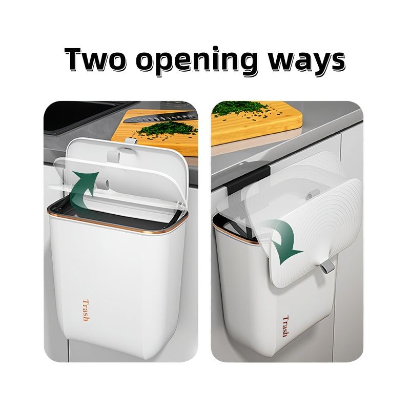 Hanging Waste Bin with Lid - Large