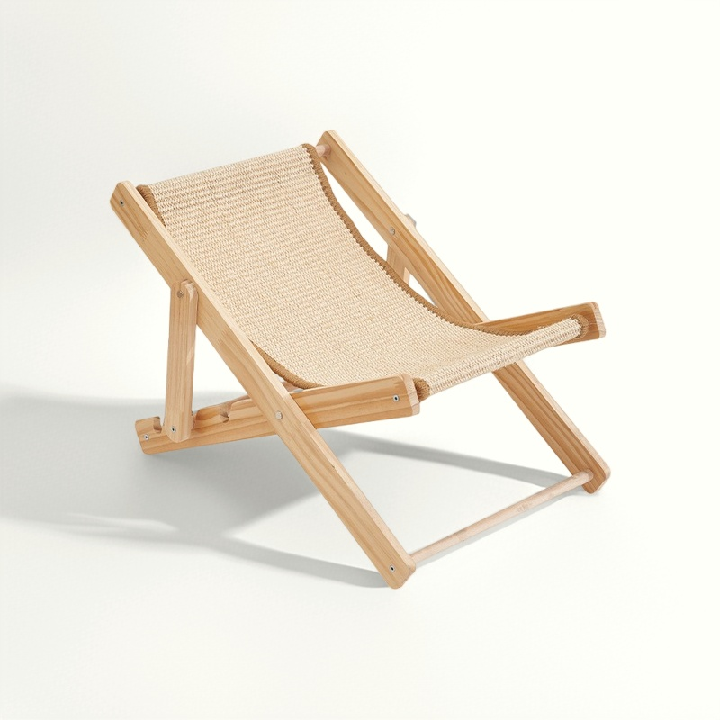 Sisal Cat Lounger Chair Scratch-Friendly Cat Bed