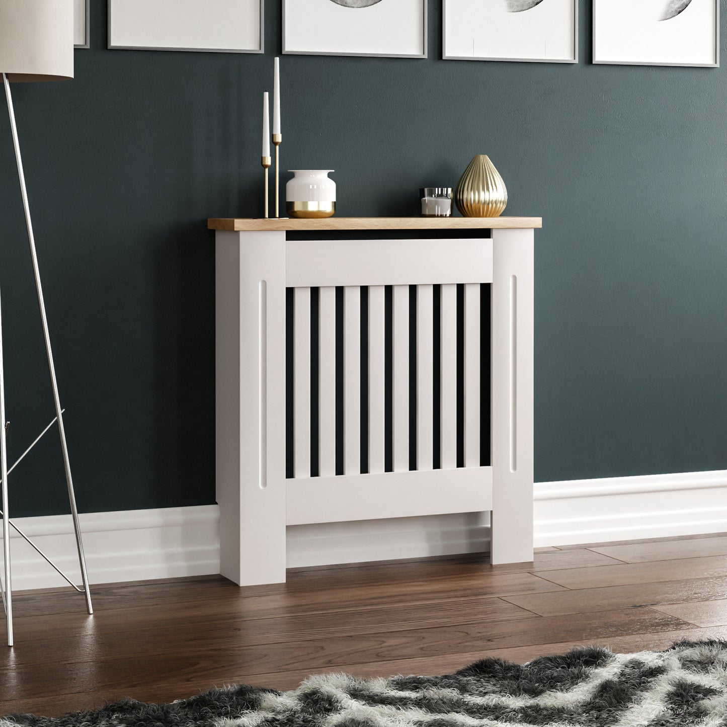 Radiator Cover - White, Medium