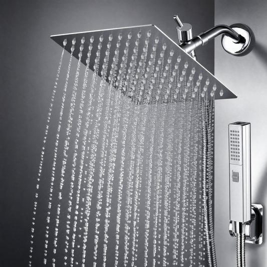 Rainfall & Handheld Shower Head Set