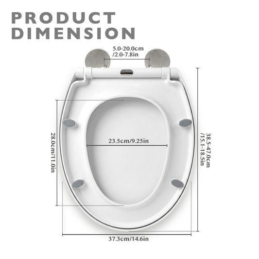 Soft Close Quick-Release Toilet Seat And Cover