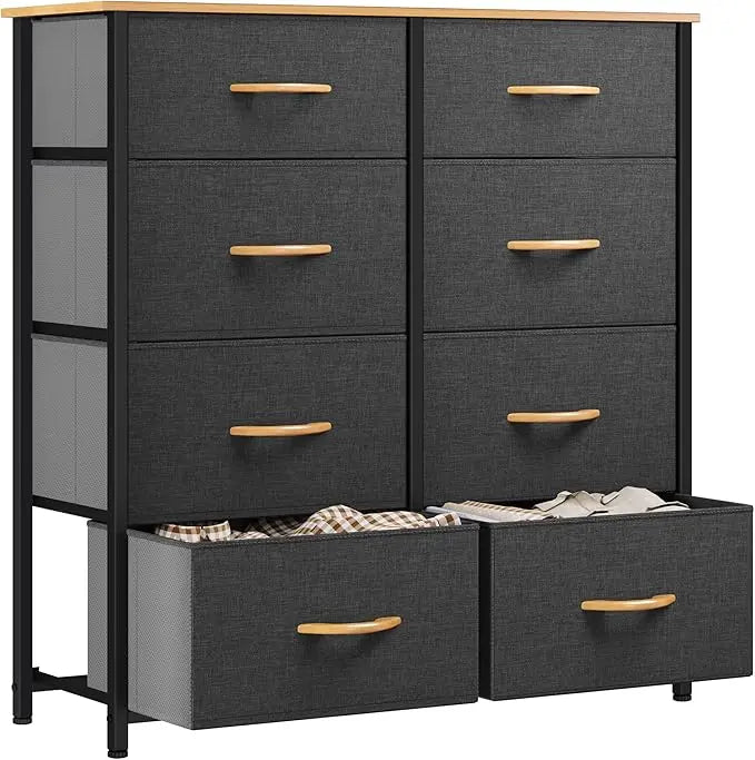 Chest of Drawers 8 Fabric Storage Drawer Unit Dresser