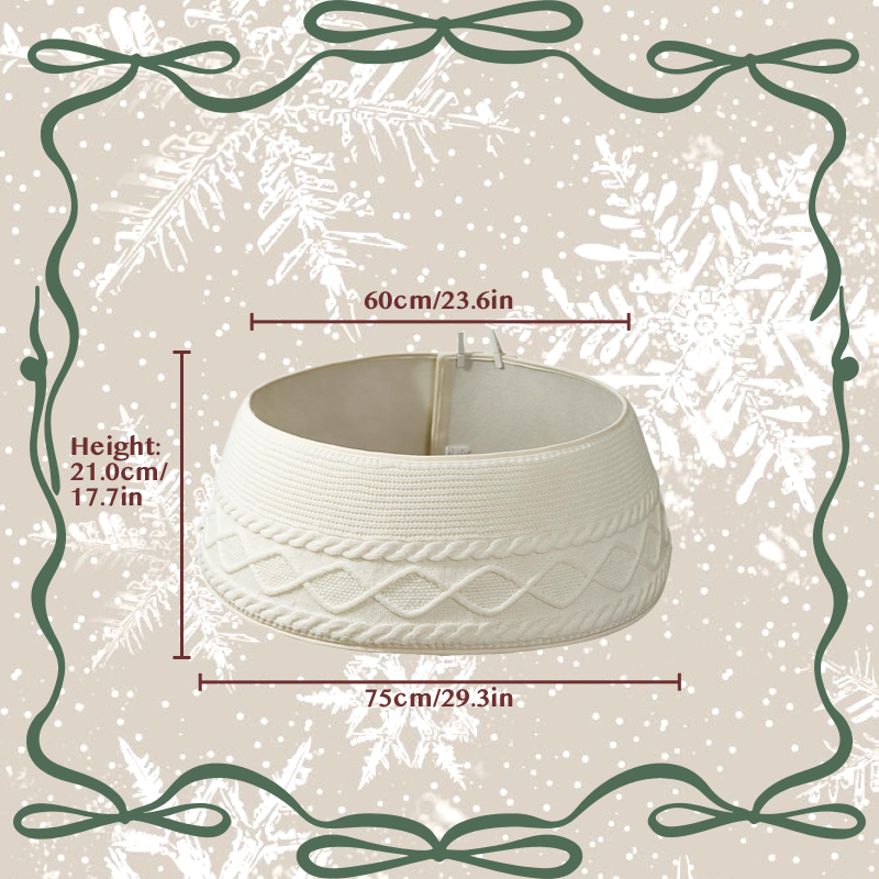 Soft Knitted Christmas Tree Collar Skirt