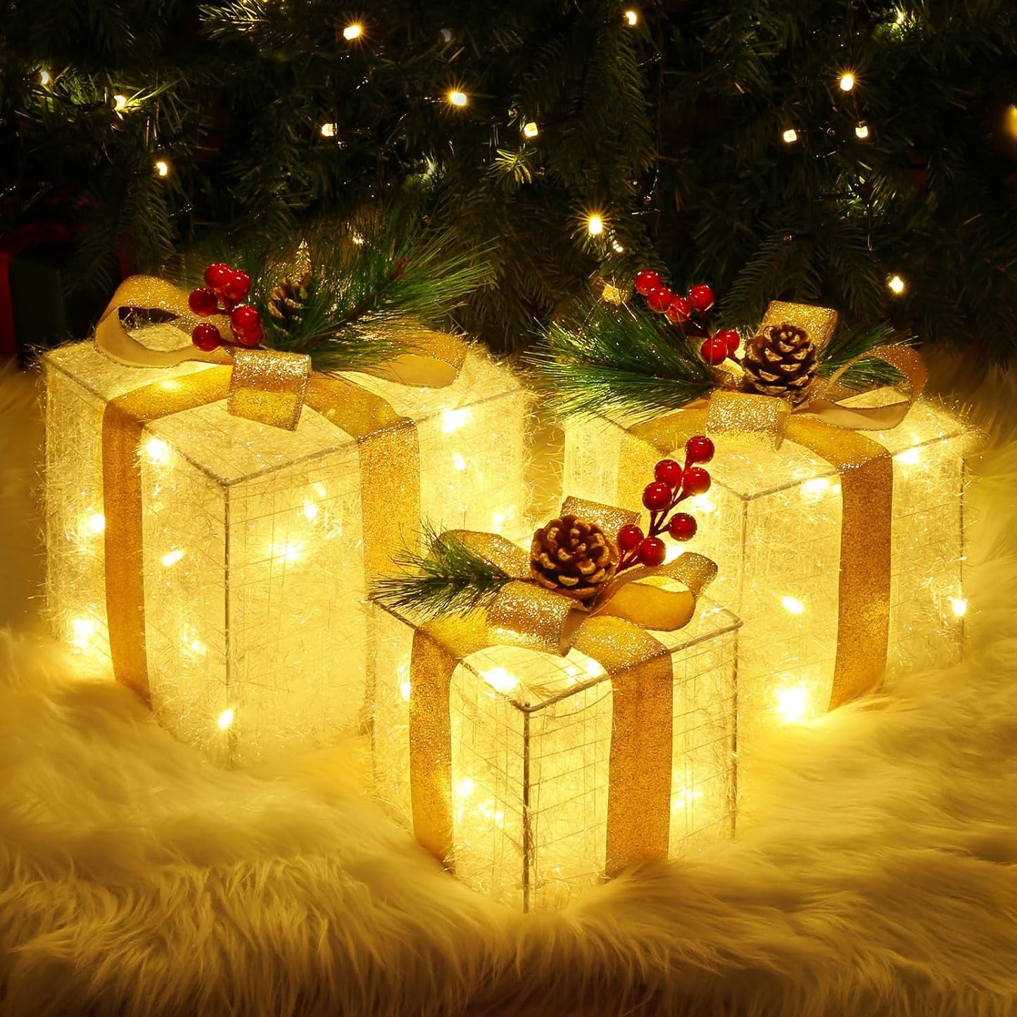 60cm Artificial Duo Topiary Tree Double Ball Outdoor Fake Plant