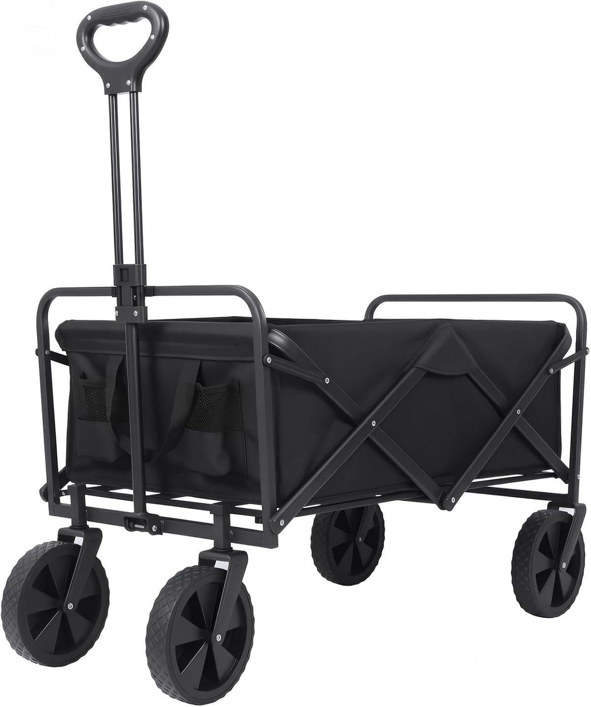 Heavy Duty Folding Utility Wagon Cart All-Terrain Garden Trolley