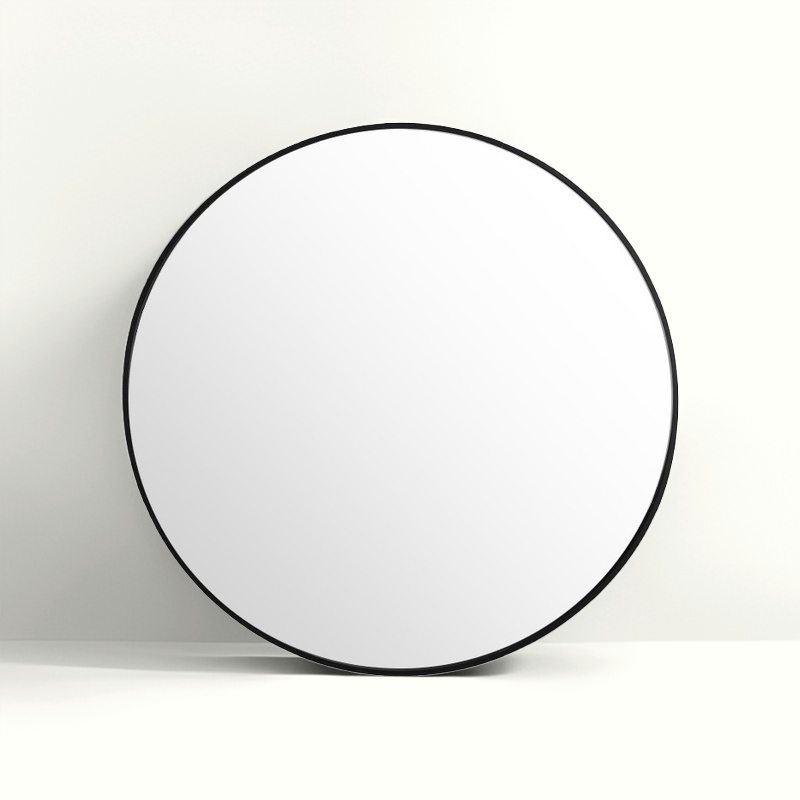 40/60/80cm Round Wall Mirror Black Nordic Style