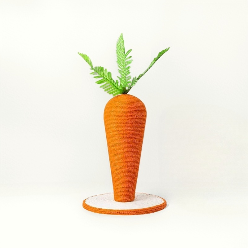 Carrot-shaped Cat Scratching Post Claw Scratcher