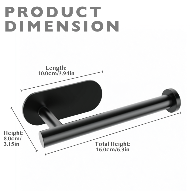 Self-Adhesive Toilet Paper Roll Holder for Bathroom