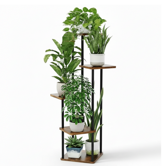 Indoor Plant Stand Compact Corner Shelf