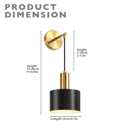 Modern Rechargeable LED Wall Sconce with Remote Control