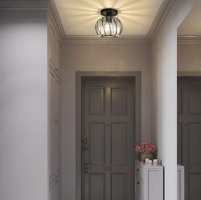 Modern Small Crystal Ceiling Light for Hallway