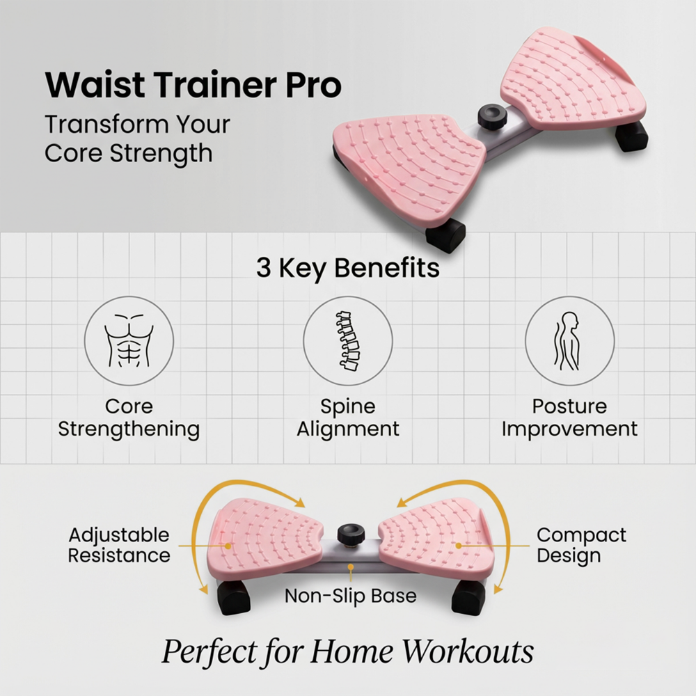 Waist Twisting Disc Exercise Board with Handle