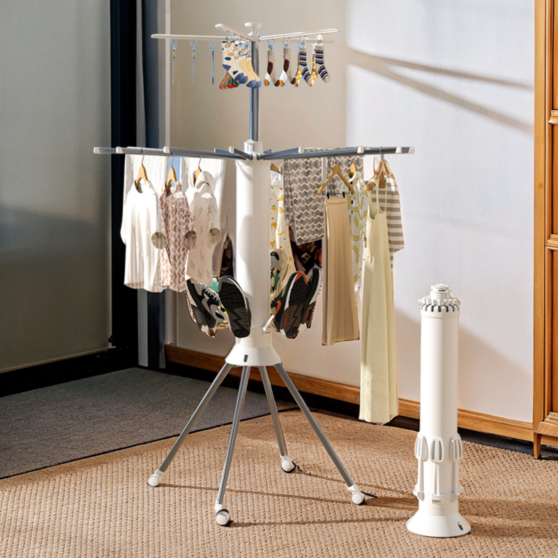 Octopus-Style Clothes Drying Rack with Clips Compact