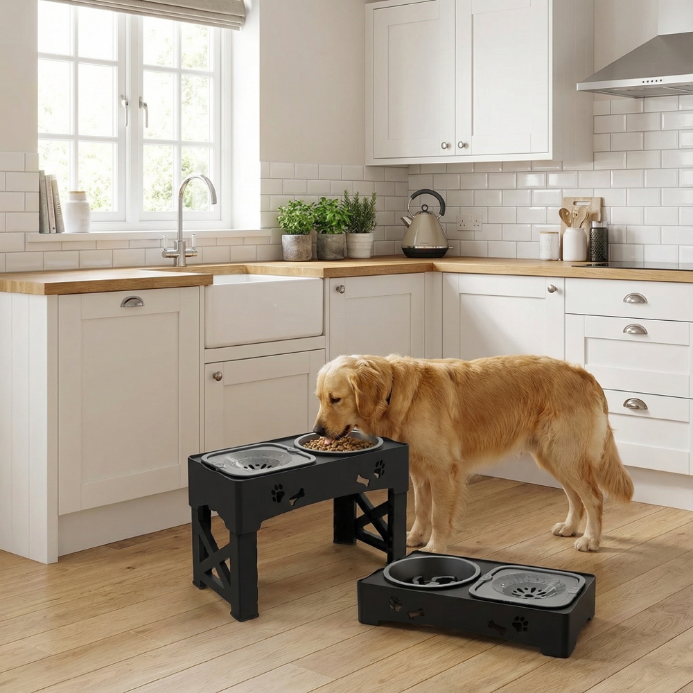 Raised Dog Bowl Stand for Cats and Dogs Pet Feeder