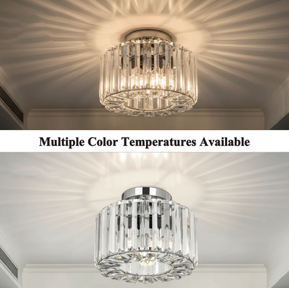 Industrial Crystal Ceiling Light