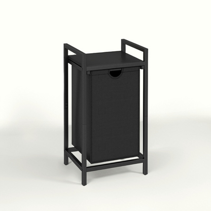 Laundry Basket with Top Shelf Pull-Out Hamper