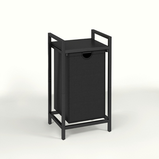 Laundry Basket with Top Shelf Pull-Out Hamper