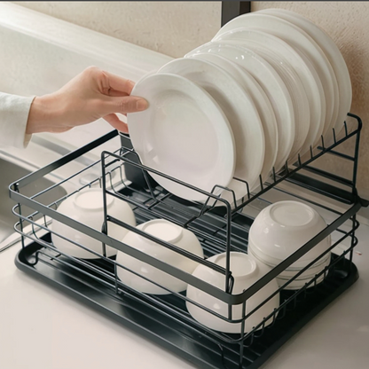 2-Tier Metal Dish Drainer
