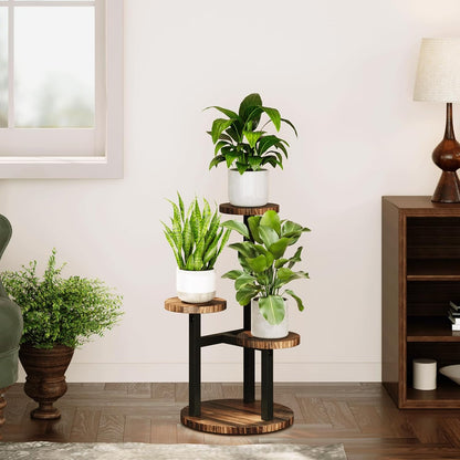 3-Tier Indoor Plant Stand Compact Corner Shelf