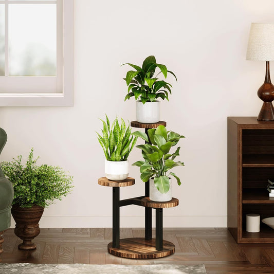 3-Tier Indoor Plant Stand Compact Corner Shelf