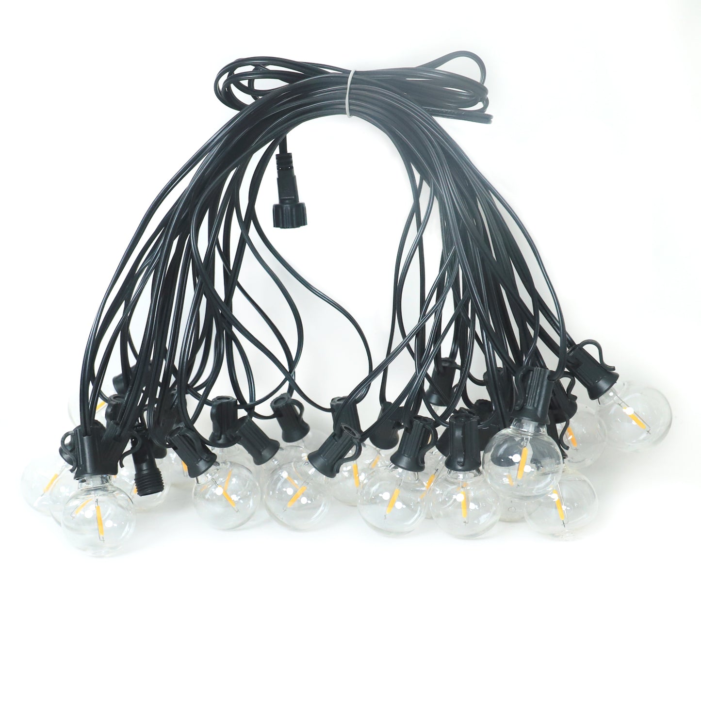120ft Outdoor String Lights G40 LED 60+2 Bulbs