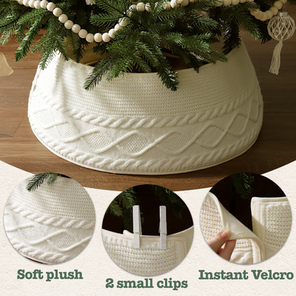 Soft Knitted Christmas Tree Collar Skirt