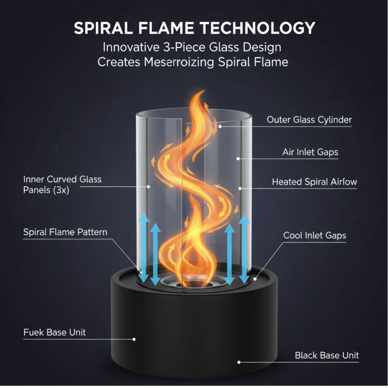 Table Top Bio Ethanol Fireplace