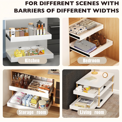 Expandable Pull Out Cabinet Organizer Slide Out Drawer - Medium