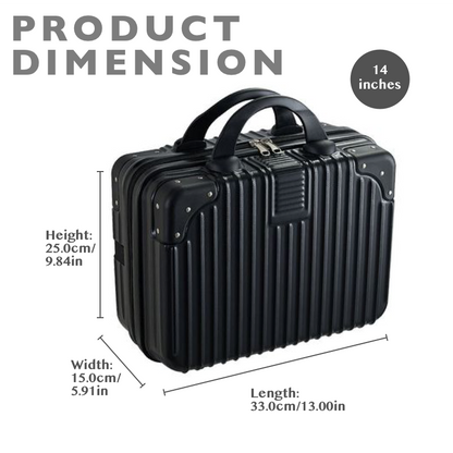 14-Inch Travel Cosmetic Case Makeup Carrying Organizer - Black