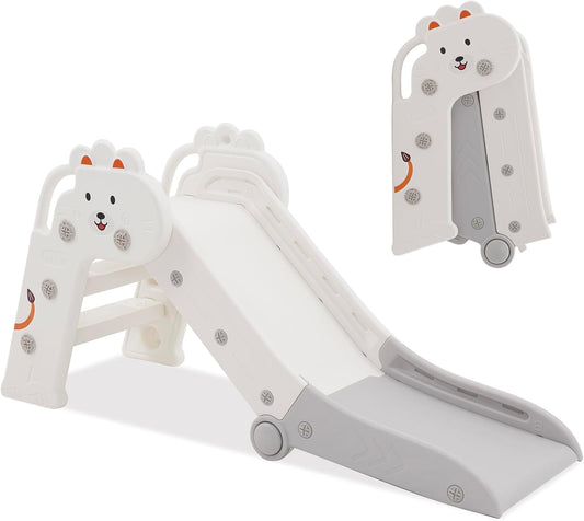 Foldable Indoor Slide for Toddler, Climber and Slide Set