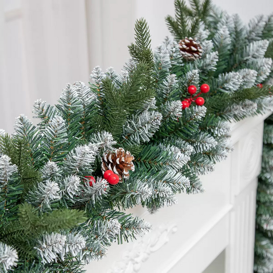 270cm Snow Berry Christmas Garland Decoration