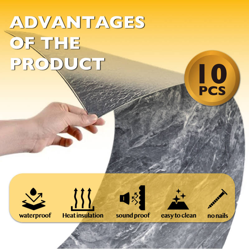 10pcs Self-Adhesive Peel and Stick PVC Wall Stickers