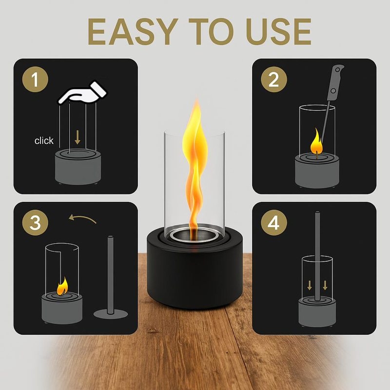 Table Top Bio Ethanol Fireplace