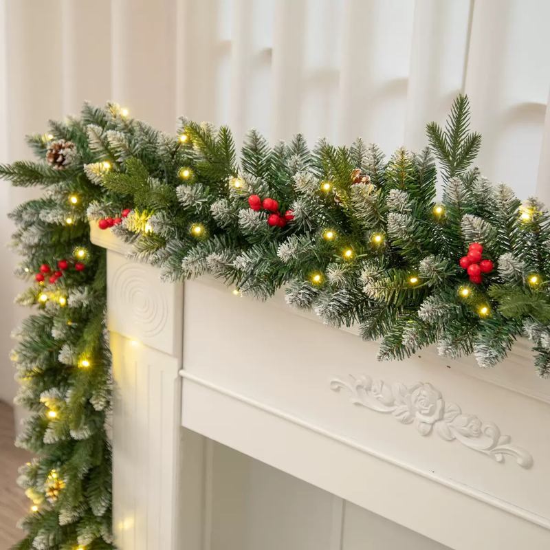 270cm Snow Berry Christmas Garland Decoration