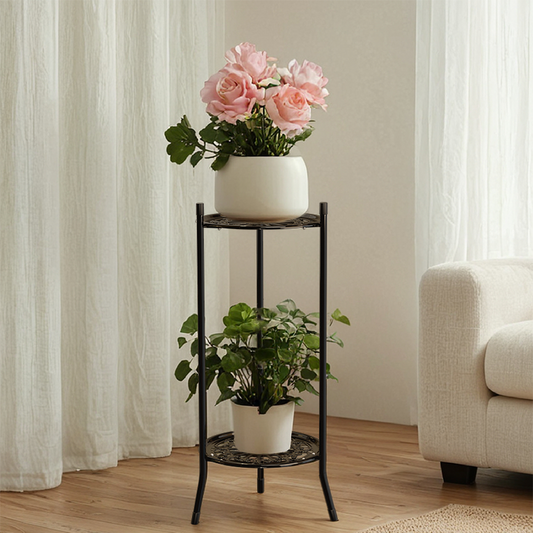 2-Tier Metal Plant Display Stand