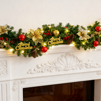 270cm Snow Berry Christmas Garland Decoration