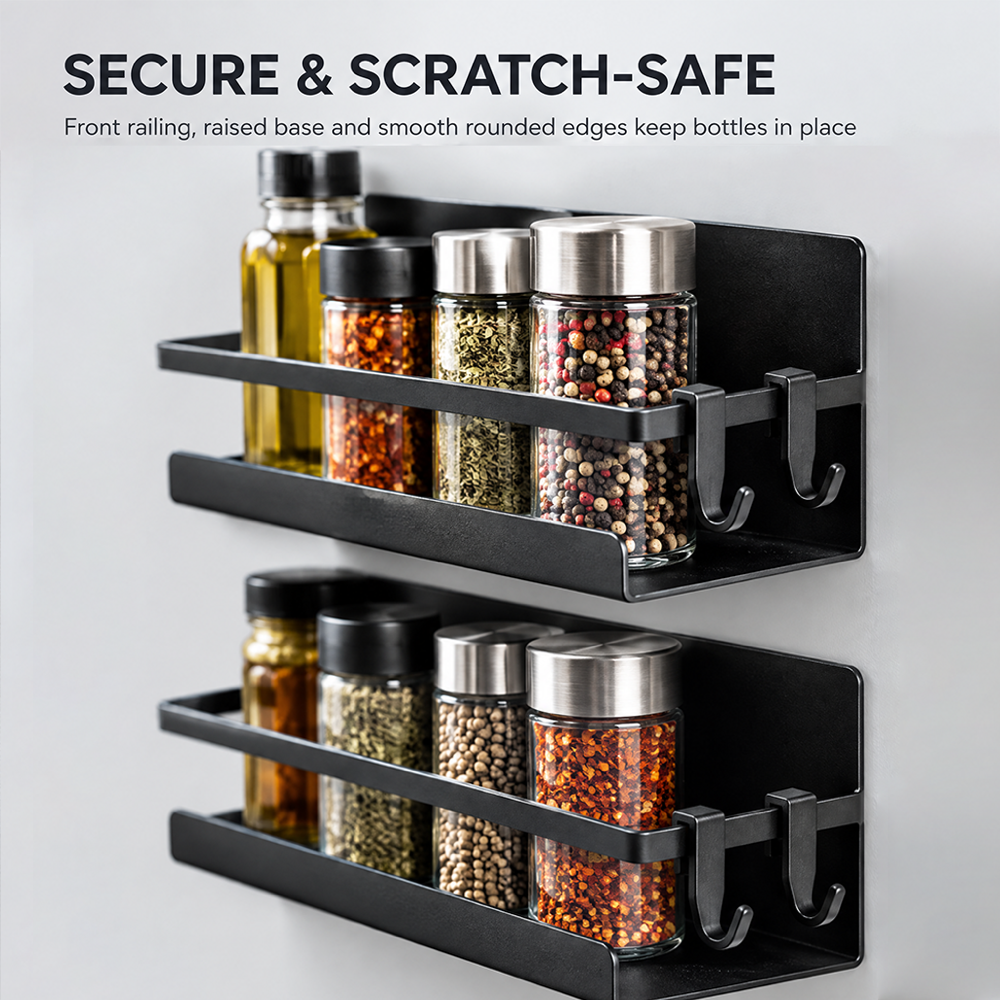 Set of 2 Magnetic Spice Racks