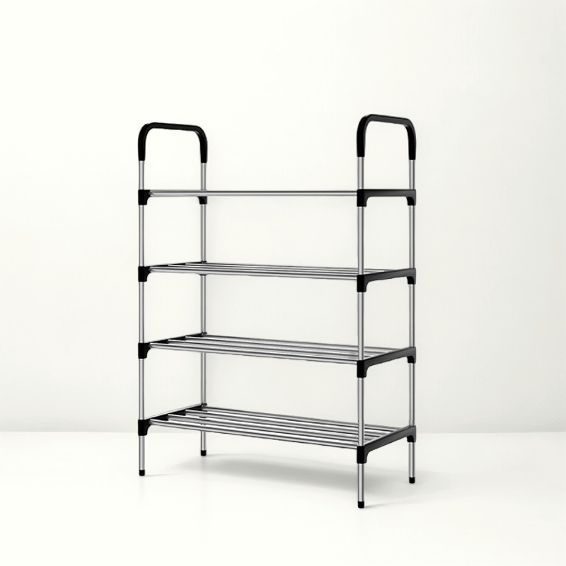 4-Tiers Shoe Rack Stackable Shoe Shelf
