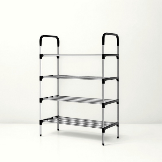 4-Tiers Shoe Rack Stackable Shoe Shelf