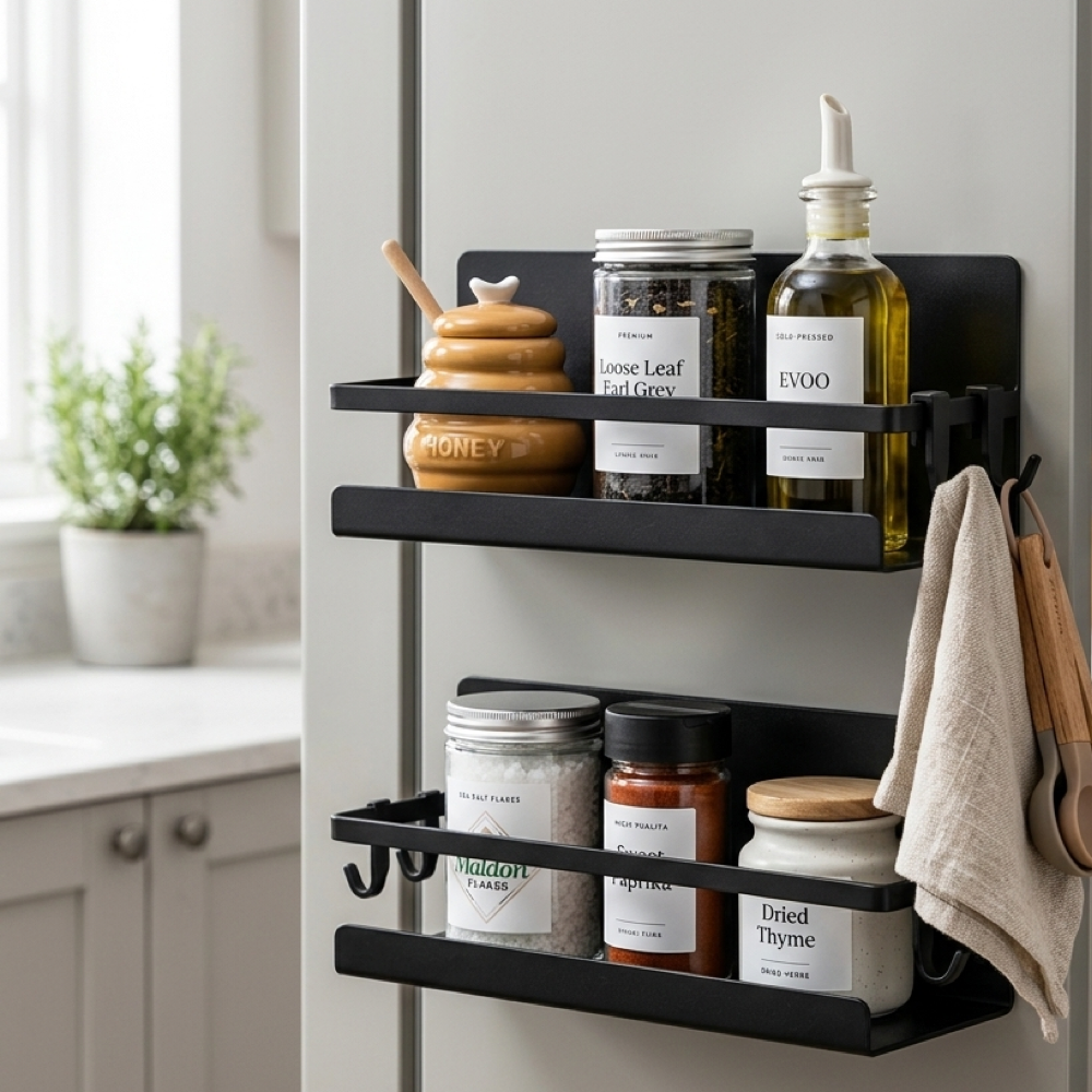 Set of 2 Magnetic Spice Racks