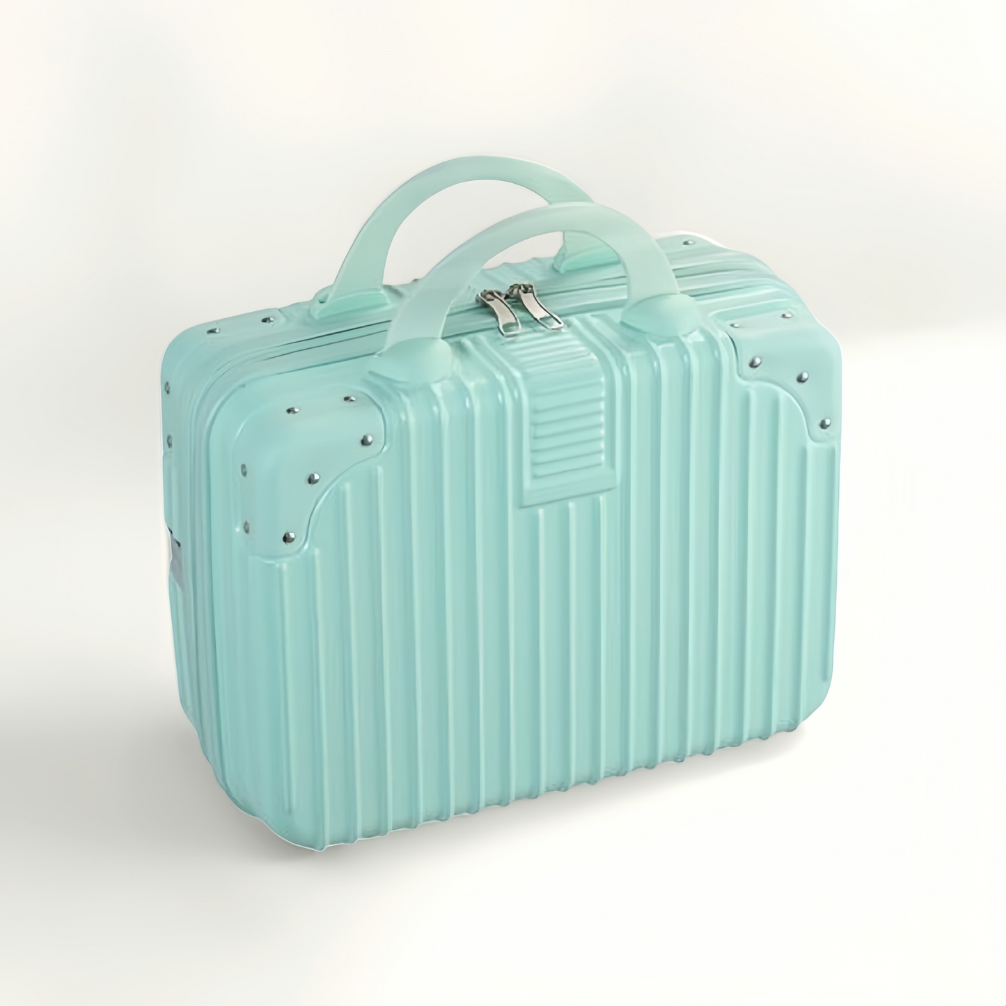 14-Inch Travel Cosmetic Case Makeup Carrying Organizer - Mint