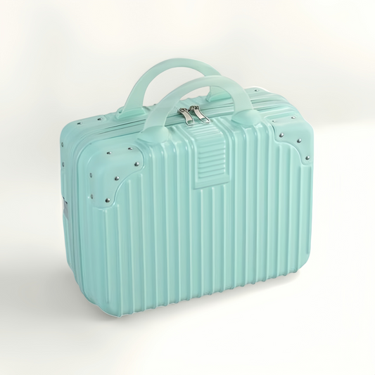 14-Inch Travel Cosmetic Case Makeup Carrying Organizer - Mint