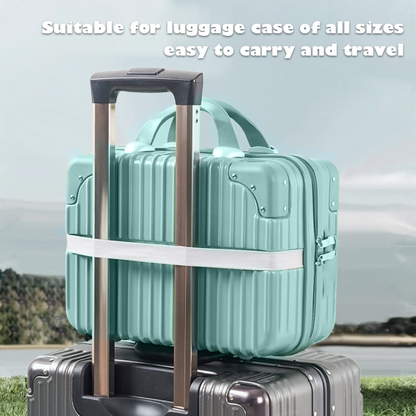 14-Inch Travel Cosmetic Case Makeup Carrying Organizer - Mint