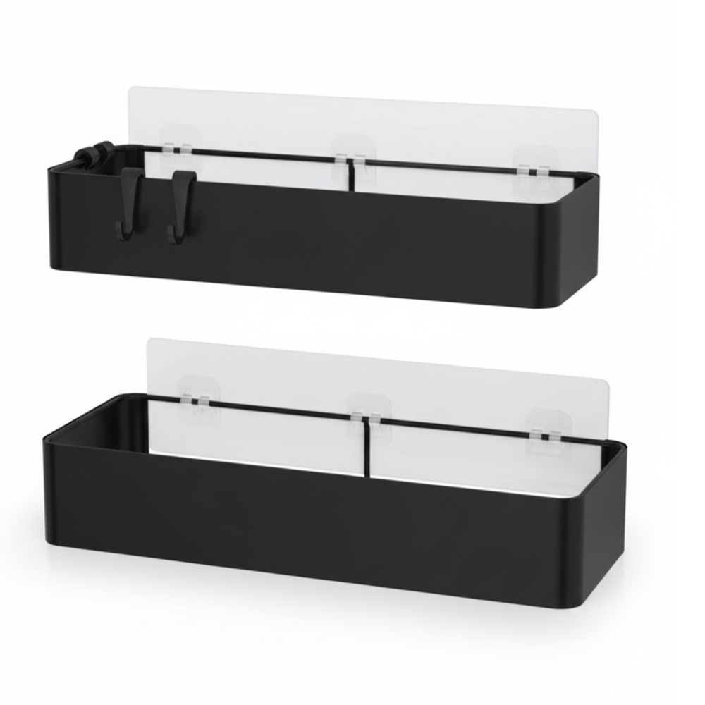 2 Pack Rustproof Shower Caddy