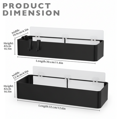 2 Pack Rustproof Shower Caddy